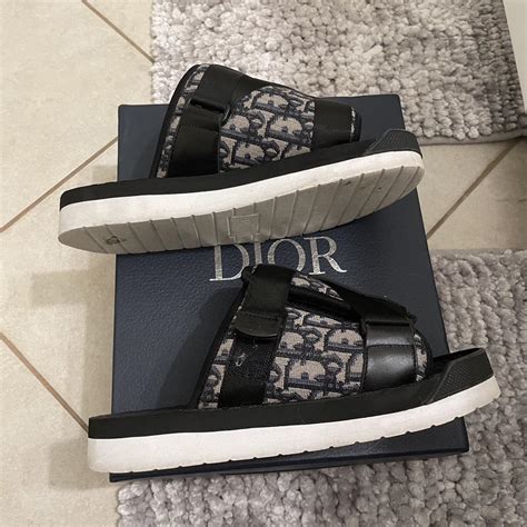 christian dior slides black and white|christian dior slides cheap.